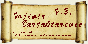 Vojimir Barjaktarević vizit kartica